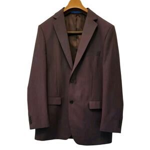 Giorgio Napoli Men 42L Presidential Classic Fit Gray Suit Jacket Blazer Coat